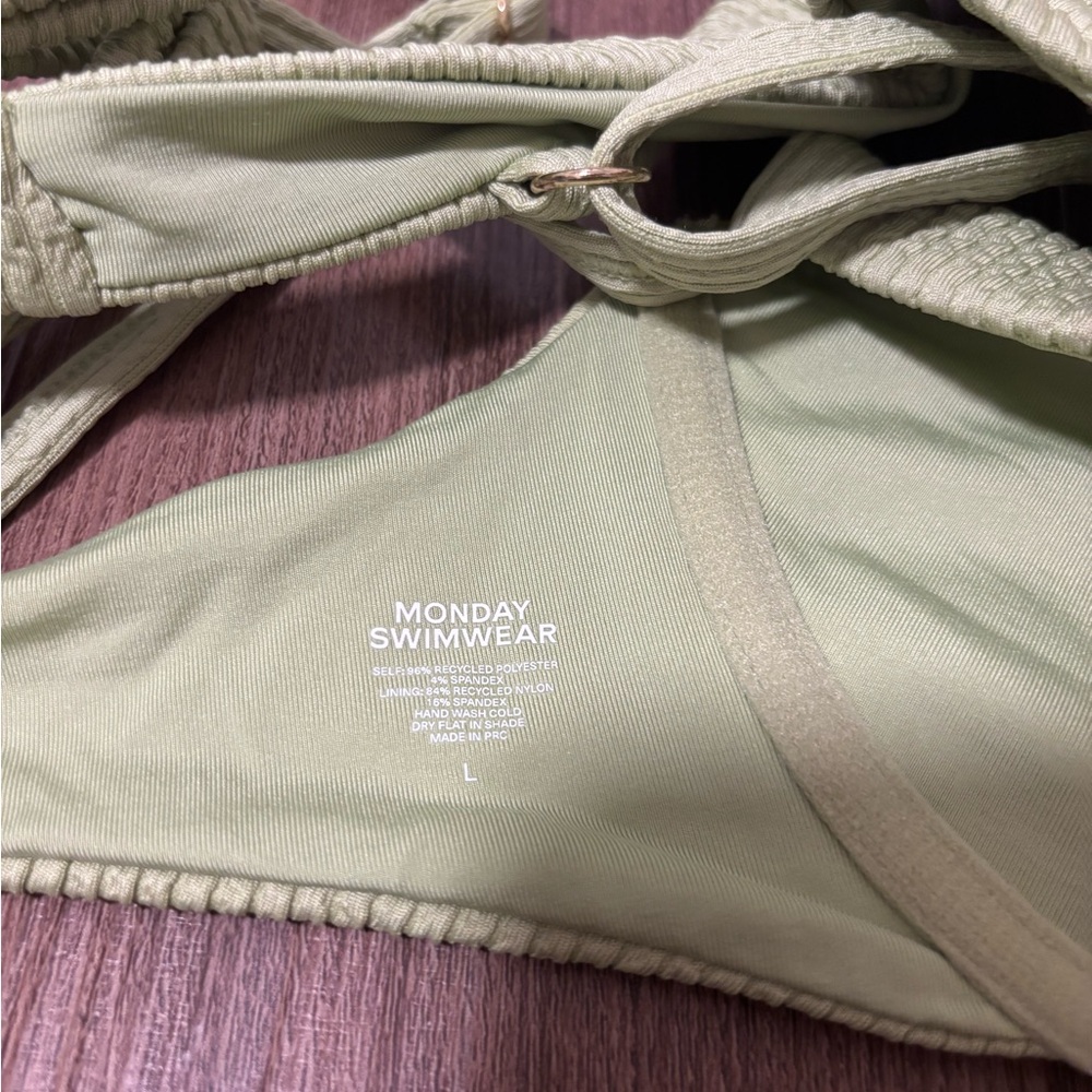 Monday Swimwear Light Green Clovelly Bikini - Picture 4 of 5
